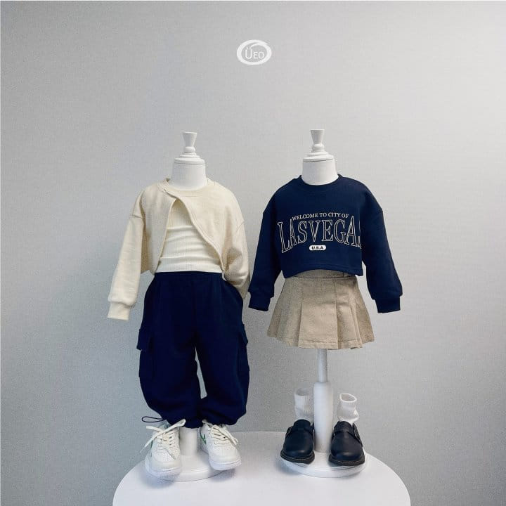 U Eo - Korean Children Fashion - #littlefashionista - Crop Sleeveless Top Bottom Set - 7