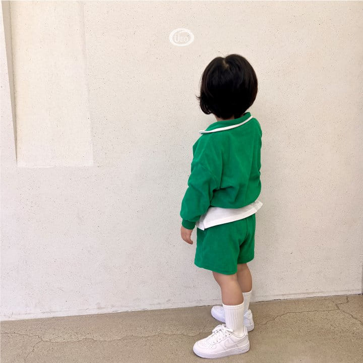 U Eo - Korean Children Fashion - #stylishchildhood - Terry Anorak Top Bottom Set - 12