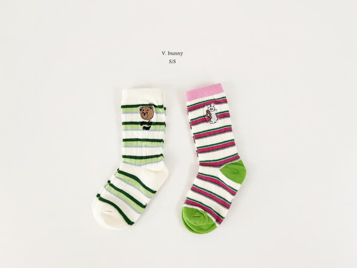 V Bunny - Korean Children Fashion - #Kfashion4kids - Danssi Socks Set - 9