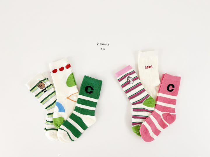 V Bunny - Korean Children Fashion - #childofig - Danssi Socks Set