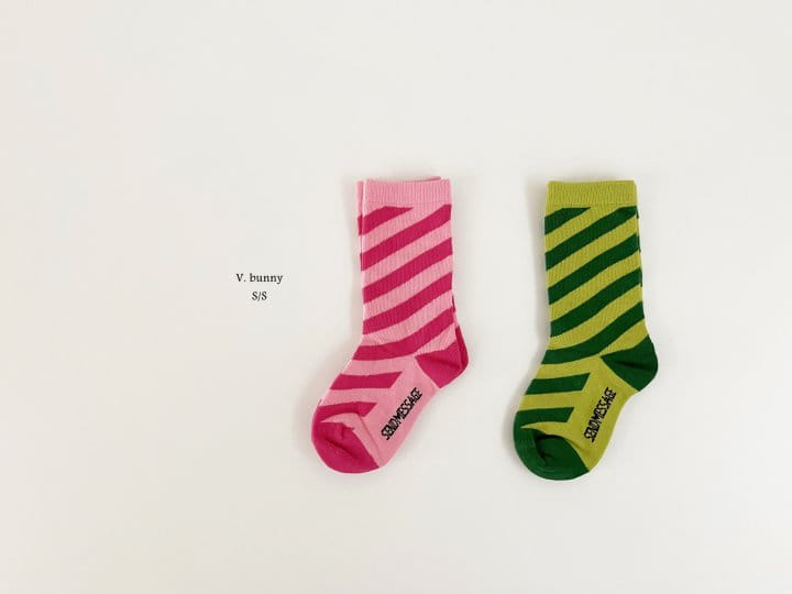 V Bunny - Korean Children Fashion - #childofig - Weekend Socks Set - 9