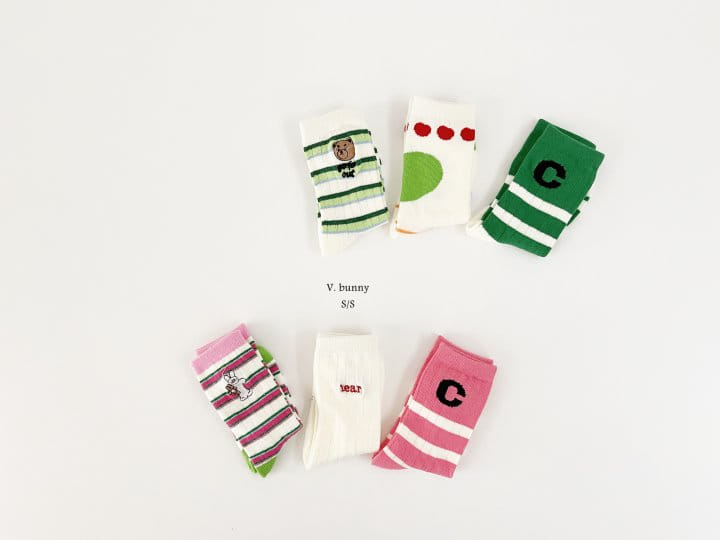 V Bunny - Korean Children Fashion - #childrensboutique - Danssi Socks Set - 2
