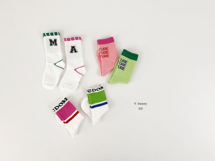 V Bunny - Korean Children Fashion - #designkidswear - MI Socks Set - 10