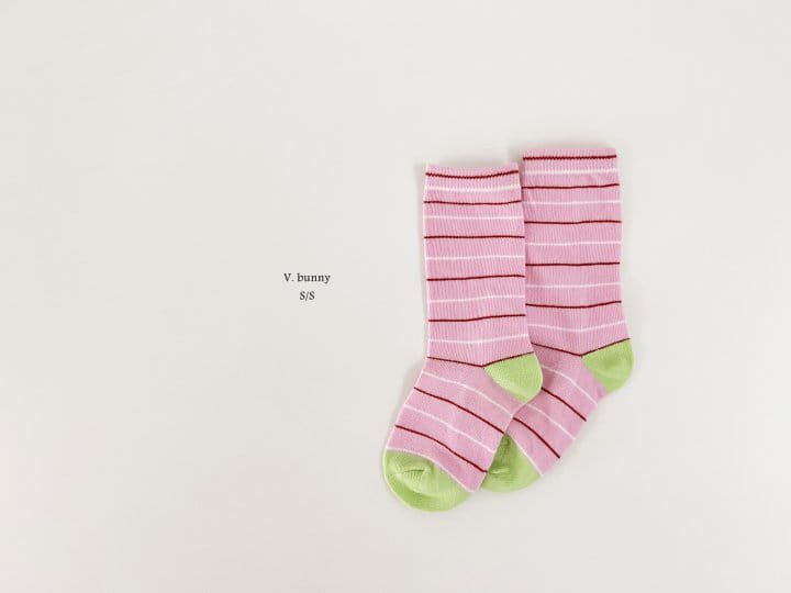 V Bunny - Korean Children Fashion - #discoveringself - Rose Socks Set - 2