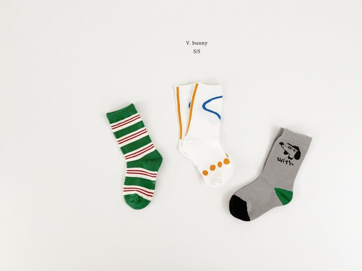 V Bunny - Korean Children Fashion - #discoveringself - Dono Socks Set - 10
