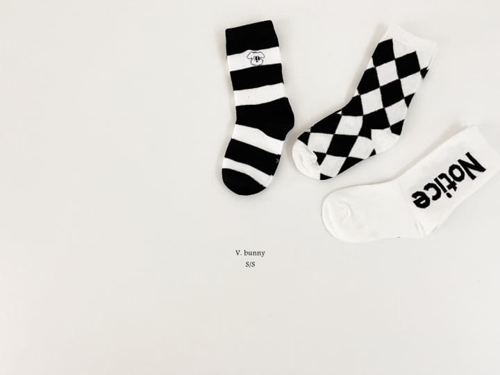 V Bunny - Korean Children Fashion - #discoveringself - Notty Socks Set - 9