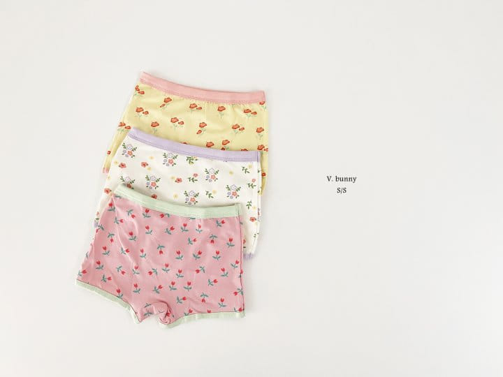 V Bunny - Korean Children Fashion - #magicofchildhood - Flower Underwear Set