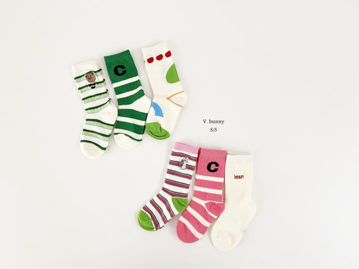 V Bunny - Korean Children Fashion - #magicofchildhood - Danssi Socks Set - 11