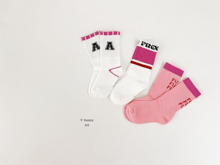 V Bunny - Korean Children Fashion - #littlefashionista - MI Socks Set - 4