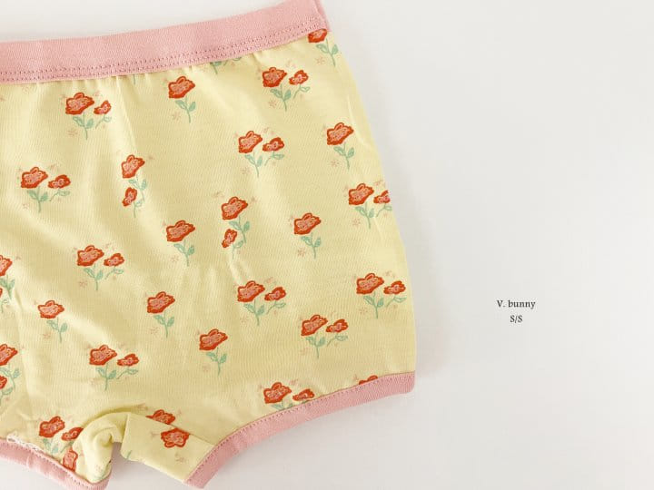 V Bunny - Korean Children Fashion - #prettylittlegirls - Flower Underwear Set - 4