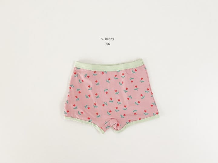 V Bunny - Korean Children Fashion - #toddlerclothing - Flower Underwear Set - 5