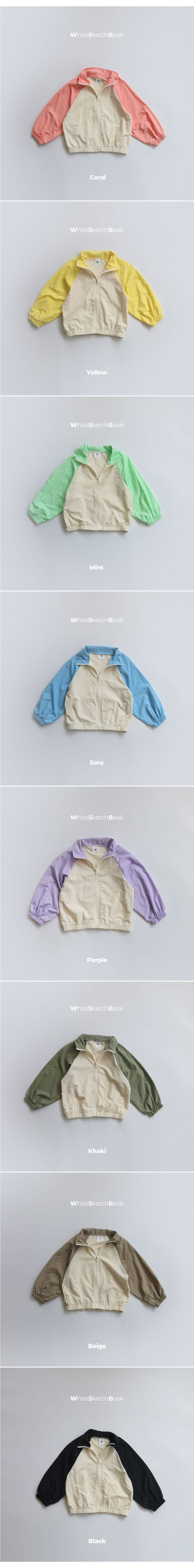 Whitesketchbook - Korean Children Fashion - #childofig - Windbreaker Zip-up - 5