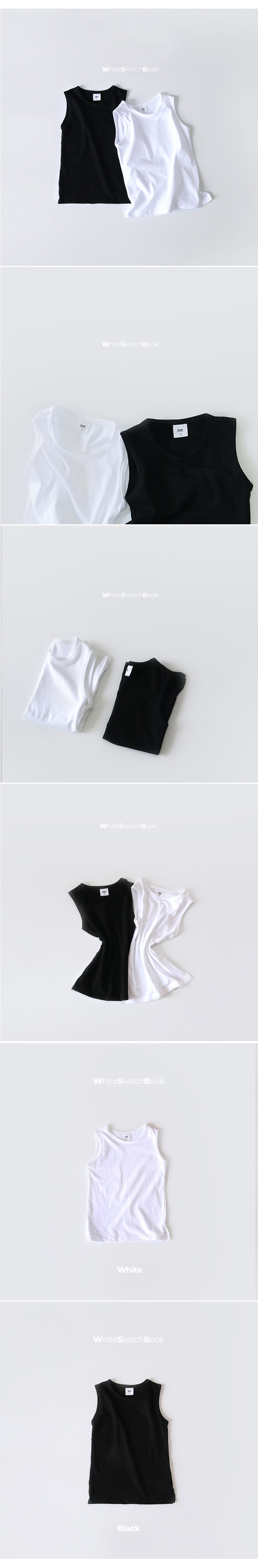 Whitesketchbook - Korean Children Fashion - #designkidswear - Layered Sleeveless Tee - 3