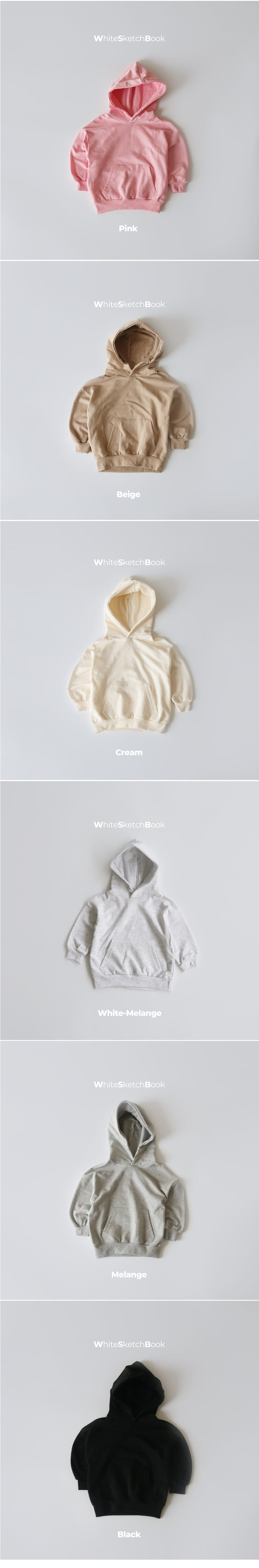 Whitesketchbook - Korean Children Fashion - #kidsstore - Basic Hoody - 6