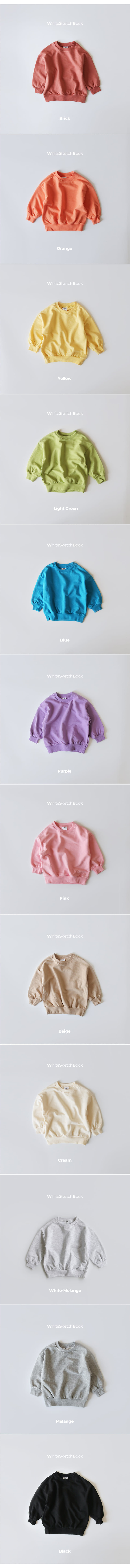 Whitesketchbook - Korean Children Fashion - #kidsstore - New Basic Sweatshirt - 5