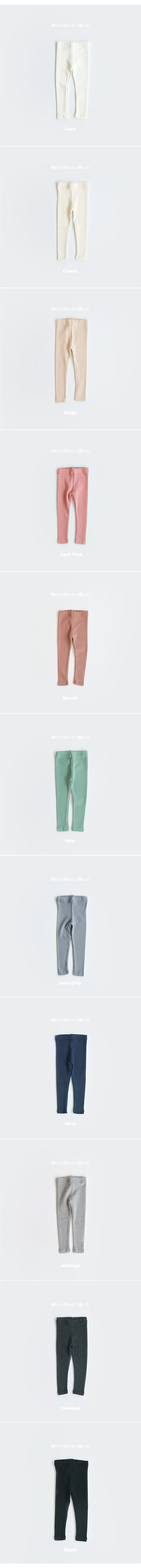Whitesketchbook - Korean Children Fashion - #kidsshorts - Toktok Leggings - 4