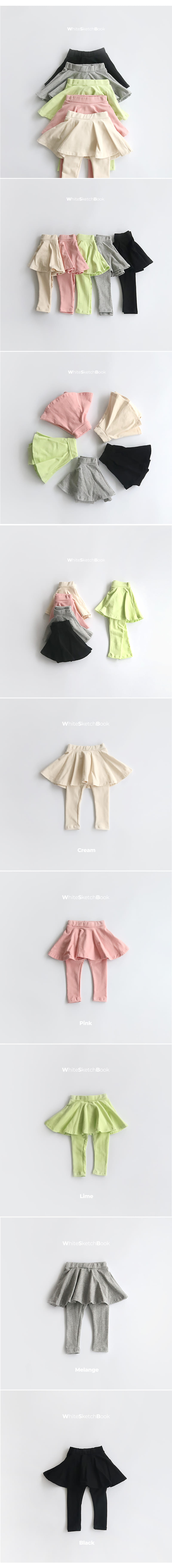 Whitesketchbook - Korean Children Fashion - #kidzfashiontrend - Spring Skirt Leggings - 3