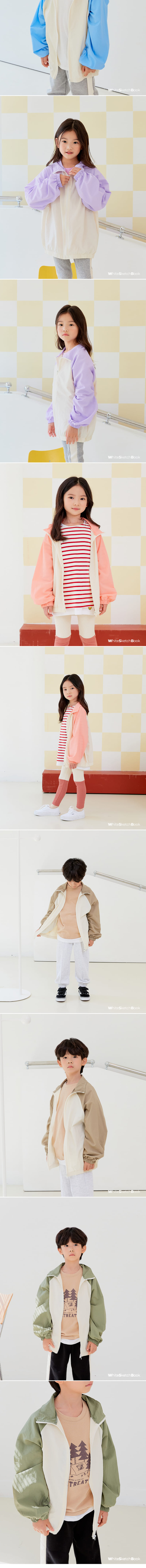Whitesketchbook - Korean Children Fashion - #prettylittlegirls - Windbreaker Zip-up - 3