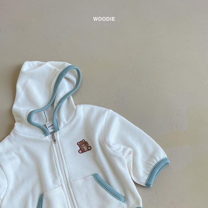 Woodie - Korean Baby Fashion - #babyfever - V Hoody Zip-up - 7