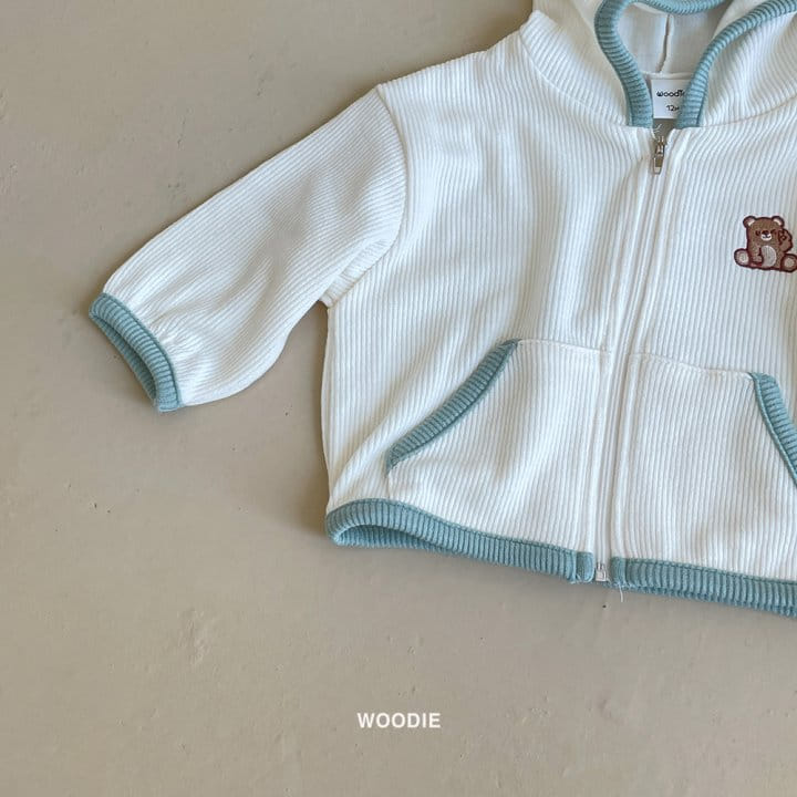 Woodie - Korean Baby Fashion - #babygirlfashion - V Hoody Zip-up - 8