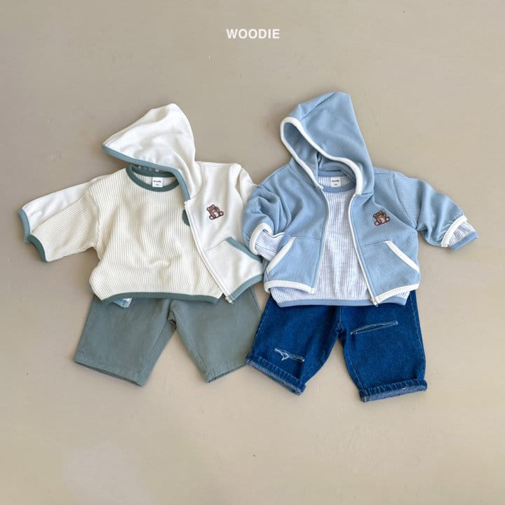 Woodie - Korean Baby Fashion - #babylifestyle - V Hoody Zip-up - 9