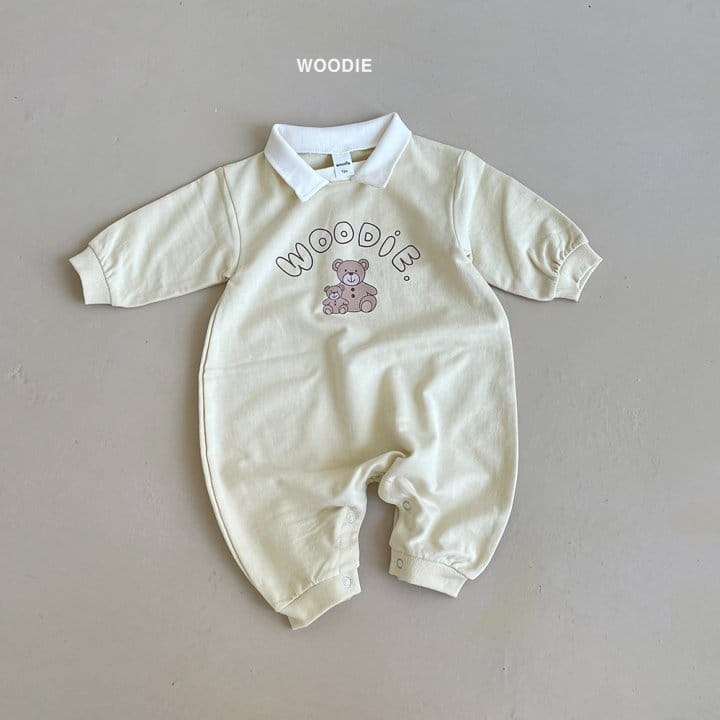 Woodie - Korean Baby Fashion - #babyoutfit - Collar Bodysuit - 6