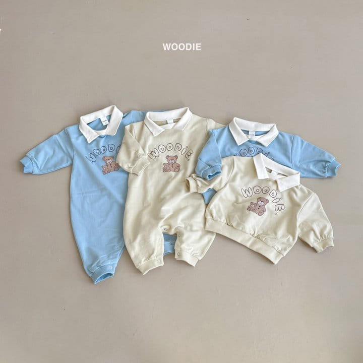 Woodie - Korean Baby Fashion - #onlinebabyboutique - Collar Bodysuit - 9