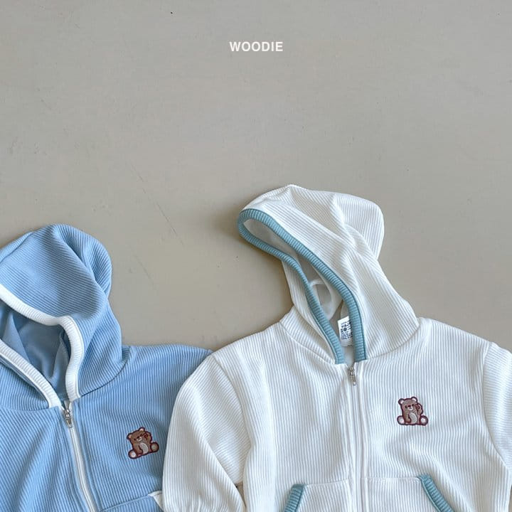 Woodie - Korean Baby Fashion - #onlinebabyshop - V Hoody Zip-up
