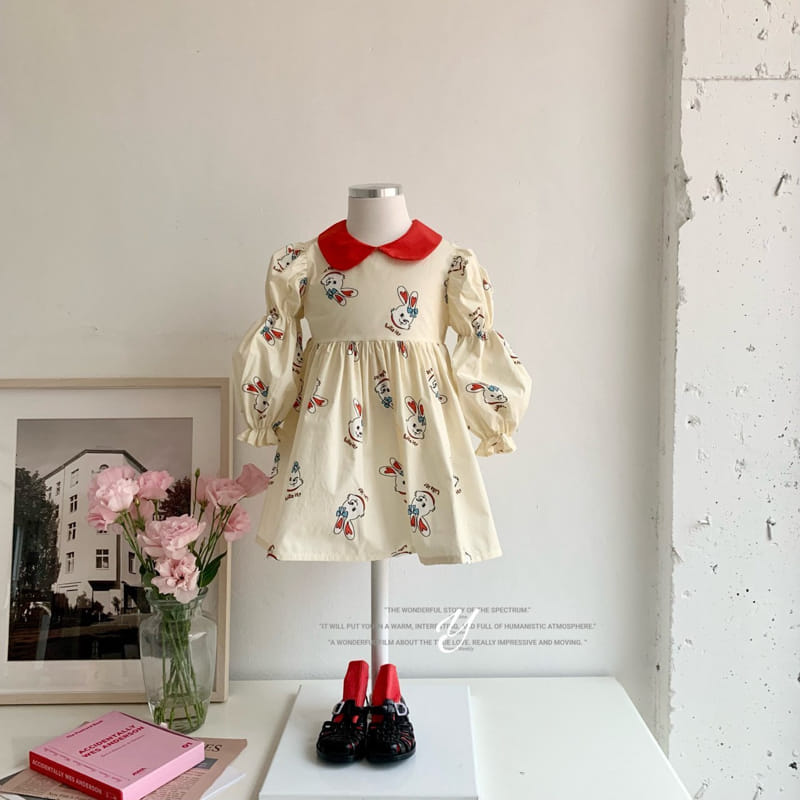 Yellow Factory - Korean Children Fashion - #prettylittlegirls - Rabbit One-piece - 2