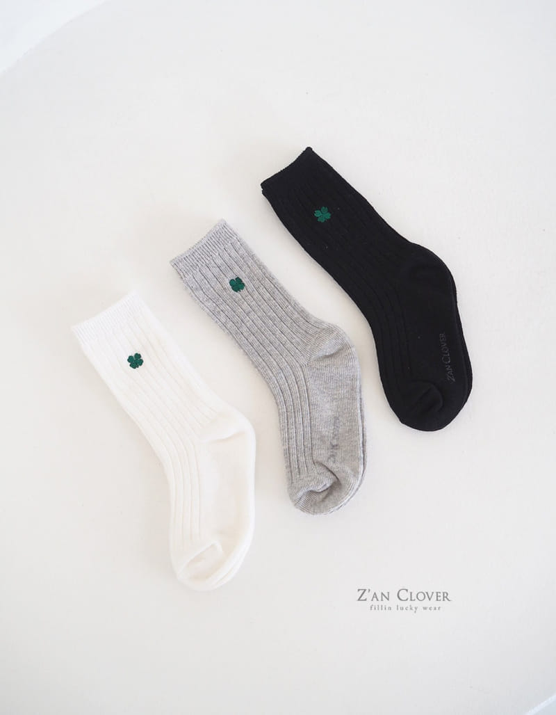 Zan Clover - Korean Children Fashion - #Kfashion4kids - Basic Clover Socks - 3