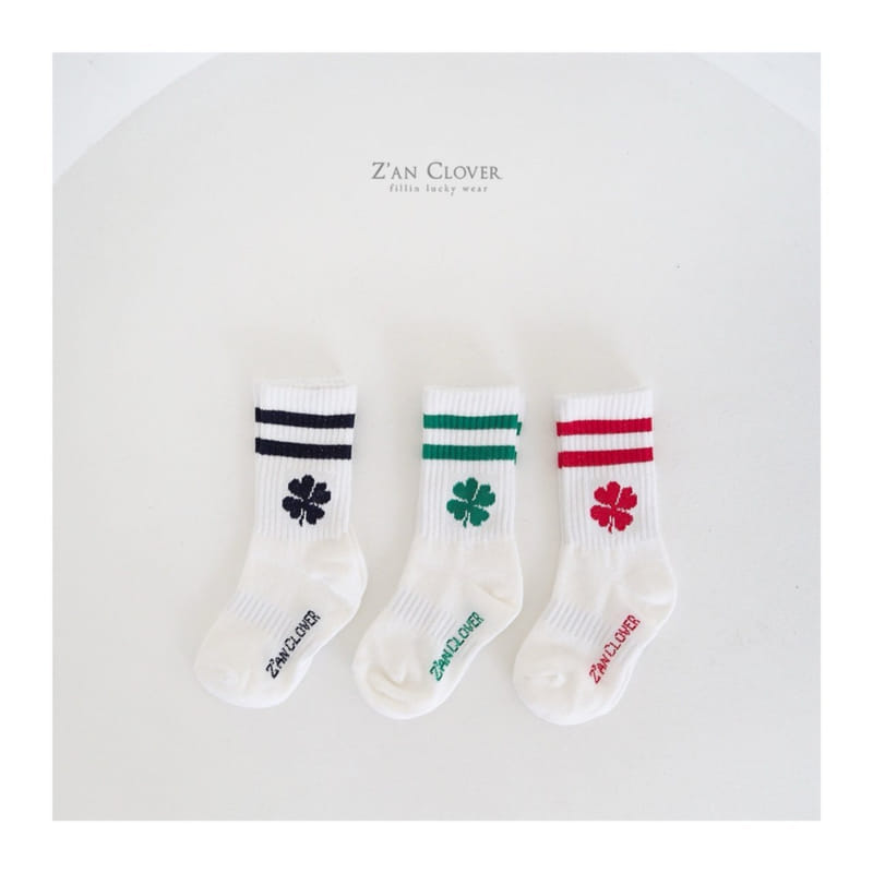 Zan Clover - Korean Children Fashion - #Kfashion4kids - Color Sport Socks