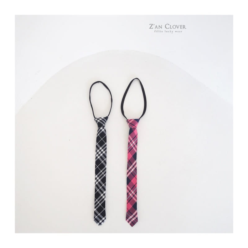Zan Clover - Korean Children Fashion - #childofig - Check Neck Tie