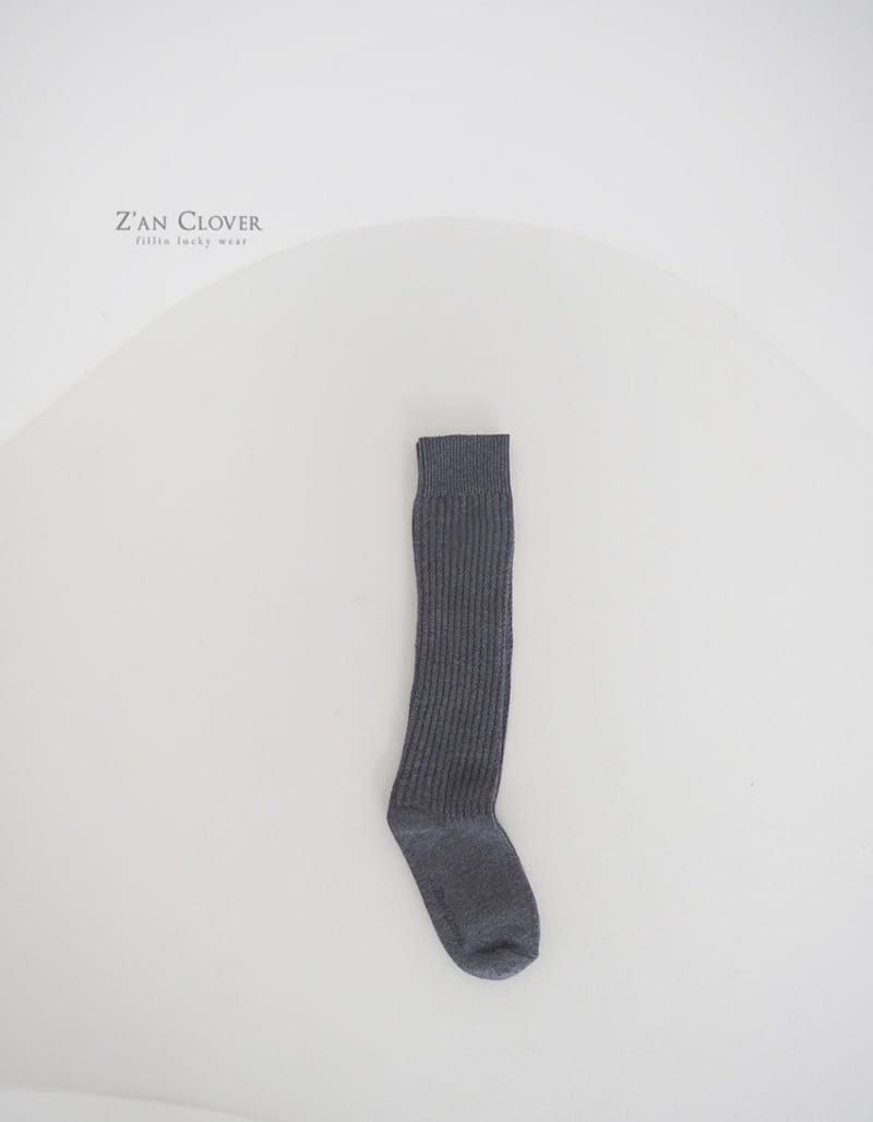 Zan Clover - Korean Children Fashion - #childrensboutique - Plain Over Knee Socks - 6