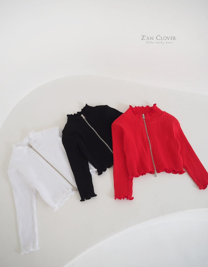 Zan Clover - Korean Children Fashion - #fashionkids - Rib Two Way Cardigan - 2