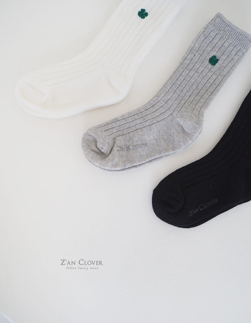 Zan Clover - Korean Children Fashion - #magicofchildhood - Basic Clover Socks - 5