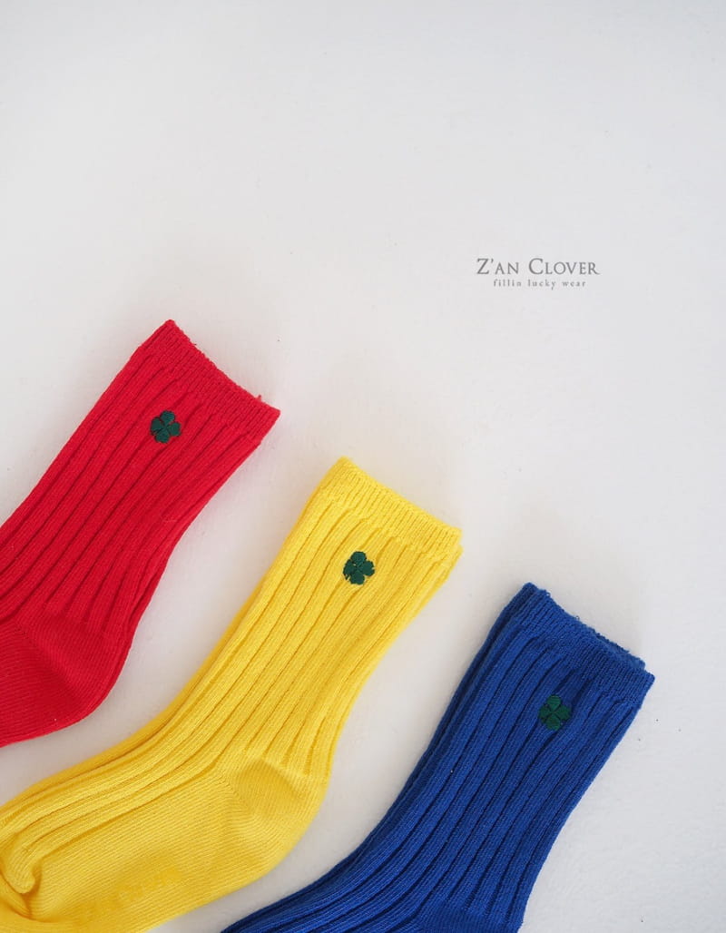 Zan Clover - Korean Children Fashion - #littlefashionista - Vivid Clover Socks - 4