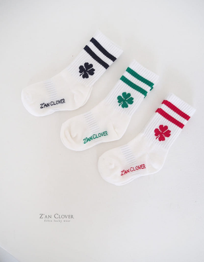 Zan Clover - Korean Children Fashion - #magicofchildhood - Color Sport Socks - 3