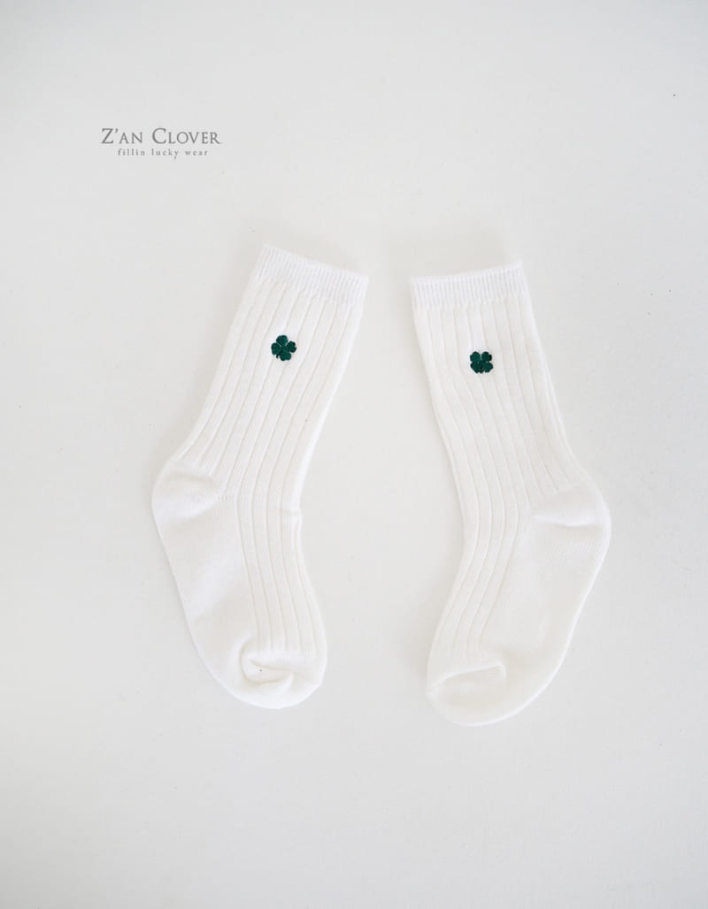 Zan Clover - Korean Children Fashion - #minifashionista - Basic Clover Socks - 6