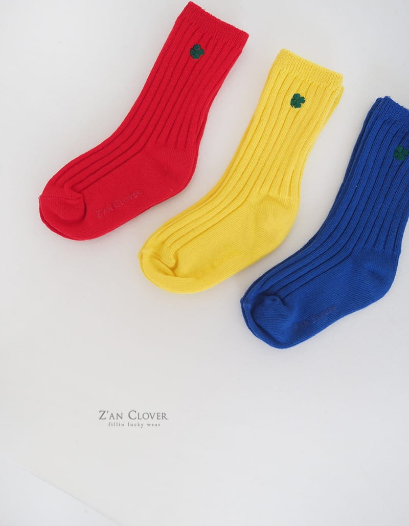 Zan Clover - Korean Children Fashion - #minifashionista - Vivid Clover Socks - 5