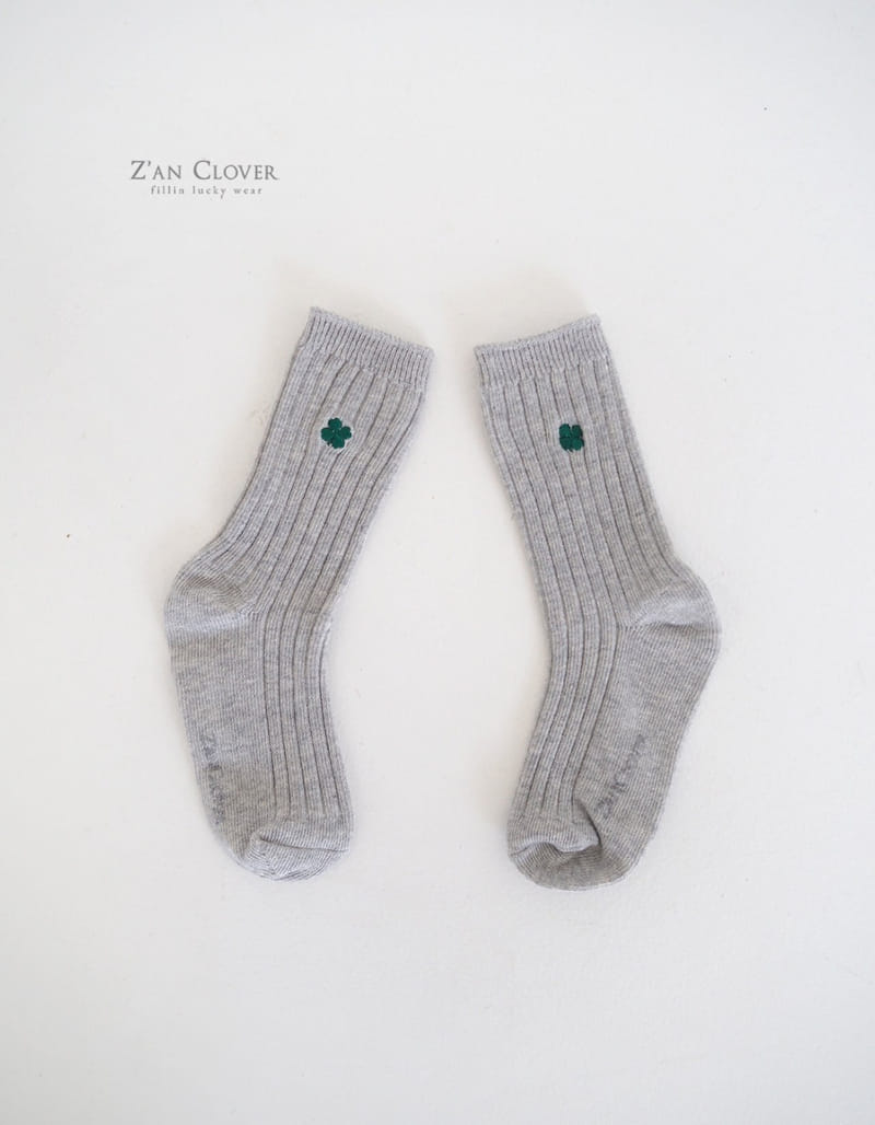 Zan Clover - Korean Children Fashion - #prettylittlegirls - Basic Clover Socks - 7