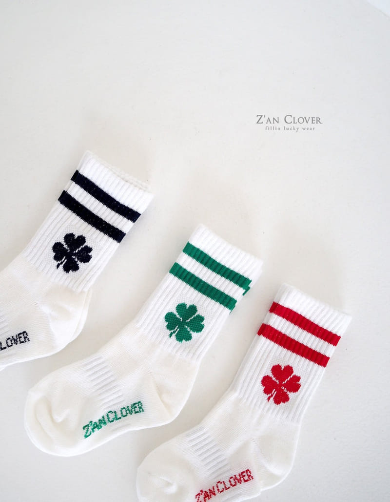 Zan Clover - Korean Children Fashion - #prettylittlegirls - Color Sport Socks - 5