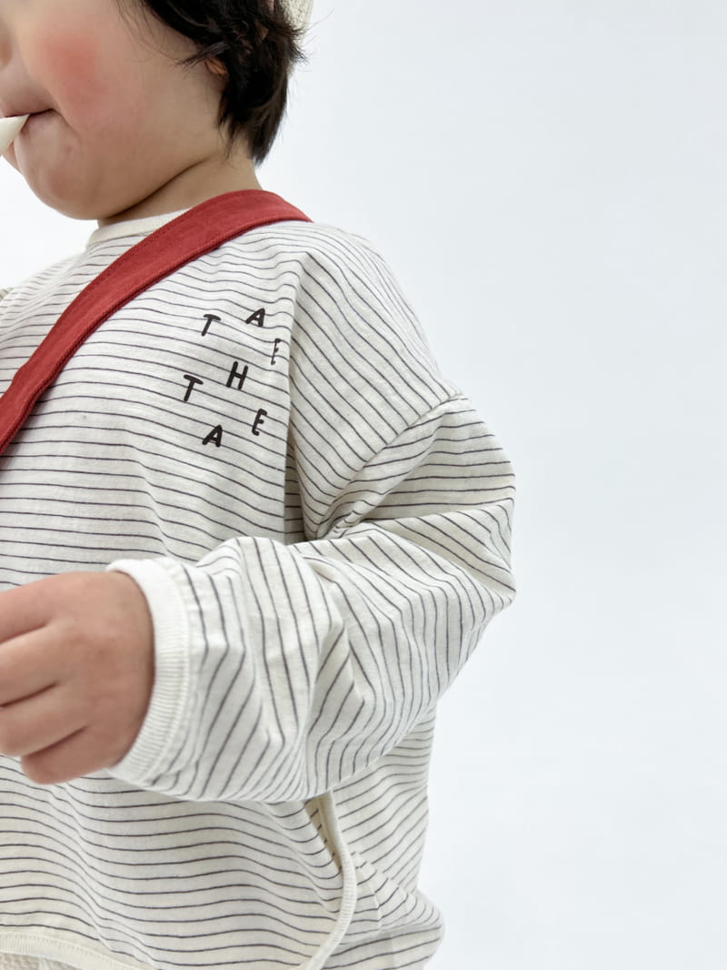a-Market - Korean Children Fashion - #childofig - Stripes Piping Tee - 4