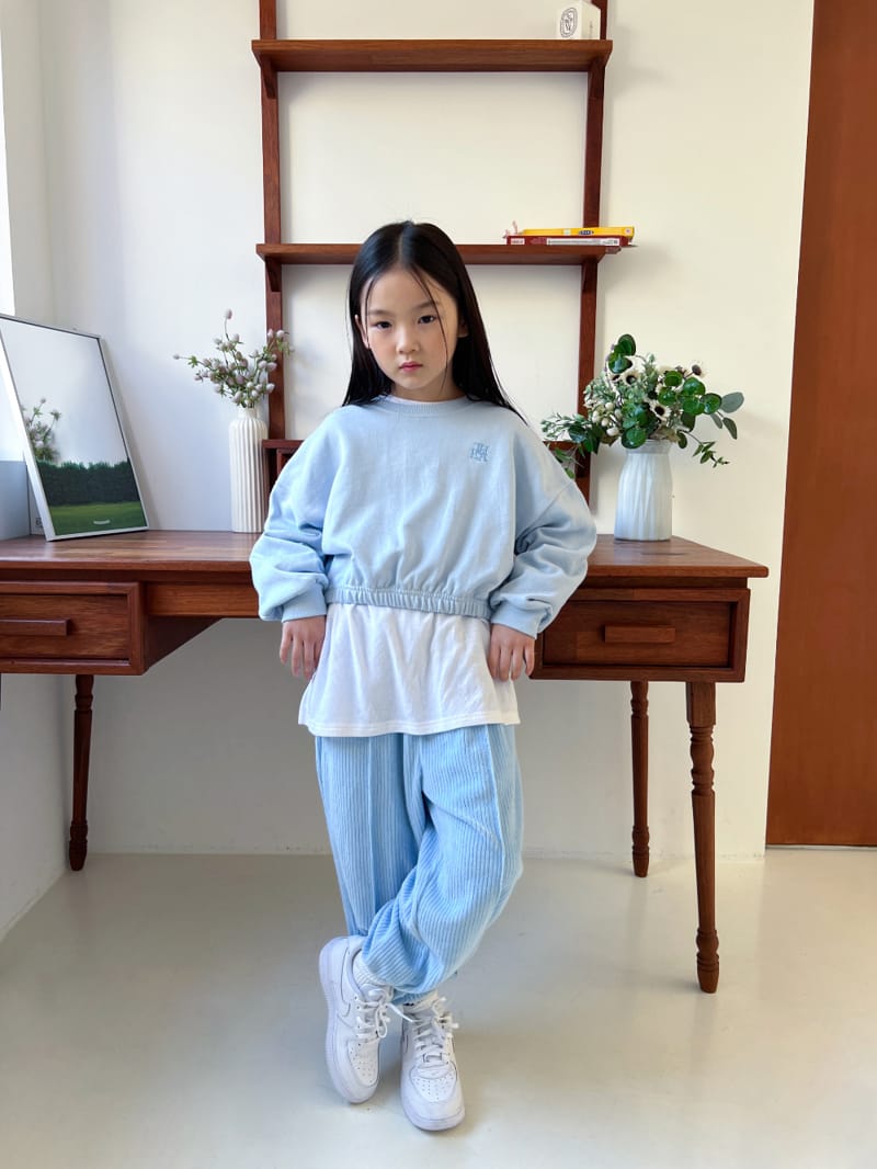 a-Market - Korean Children Fashion - #childofig - Crop Banding Sweatshirt