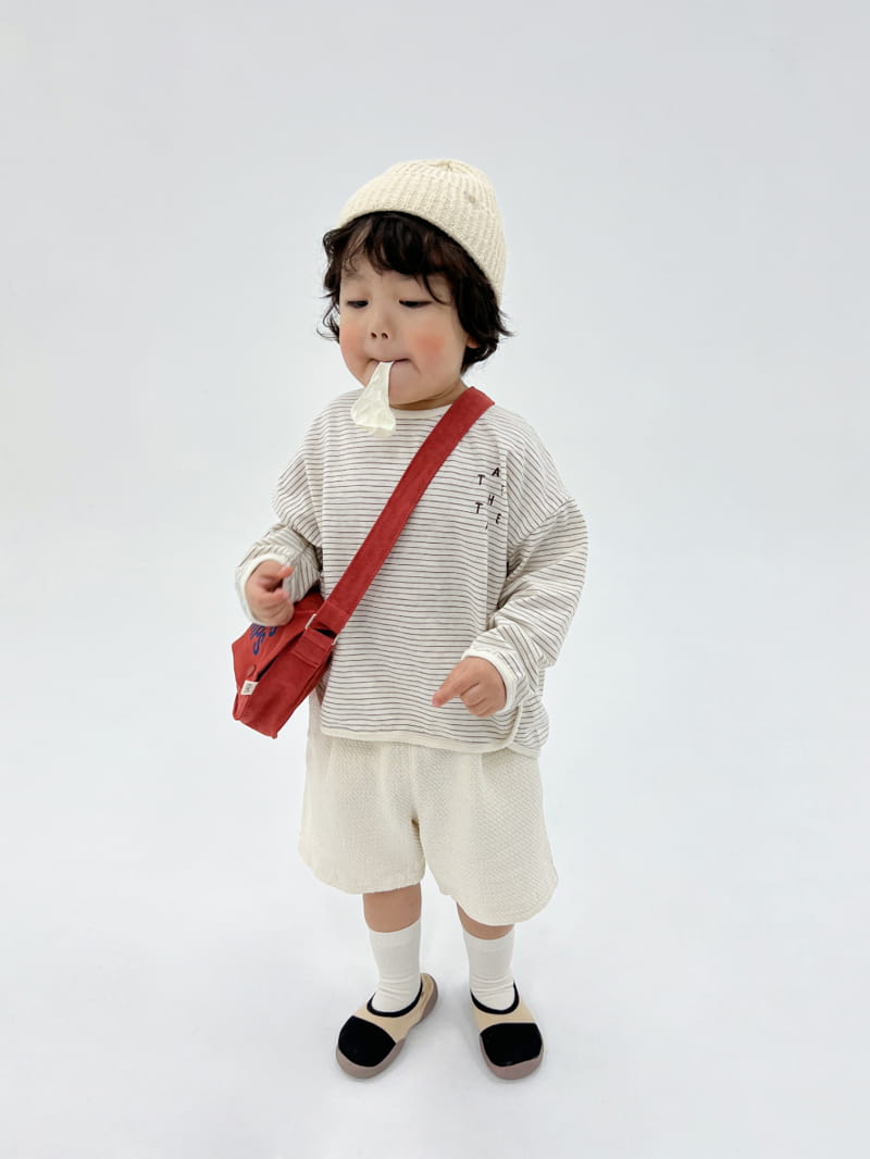 a-Market - Korean Children Fashion - #childrensboutique - Stripes Piping Tee - 5