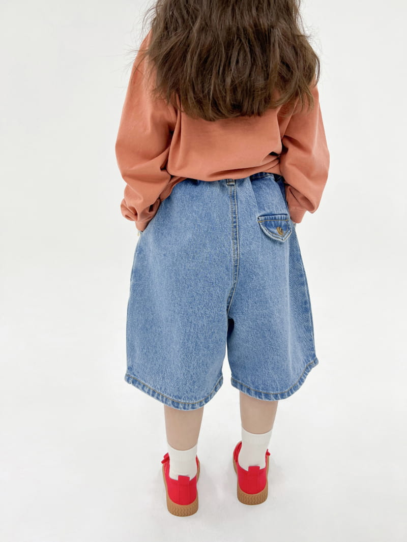 a-Market - Korean Children Fashion - #childofig - Wrinkle Denim Shorts - 4