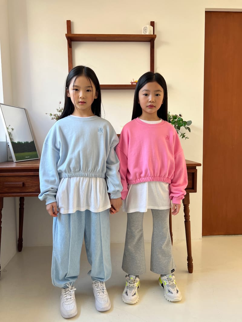 a-Market - Korean Children Fashion - #childrensboutique - Crop Banding Sweatshirt - 4