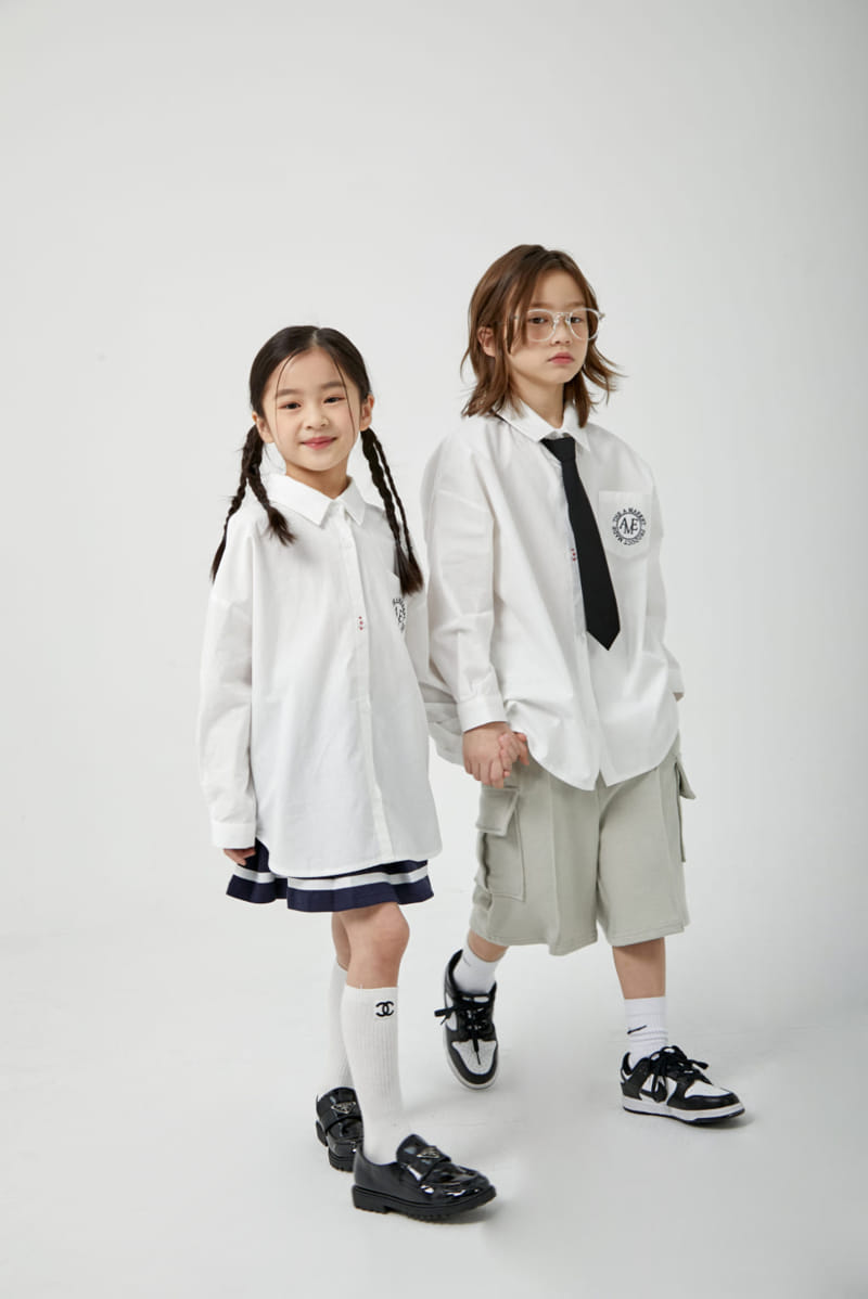 a-Market - Korean Children Fashion - #discoveringself - A Embrodiery Shirt - 3