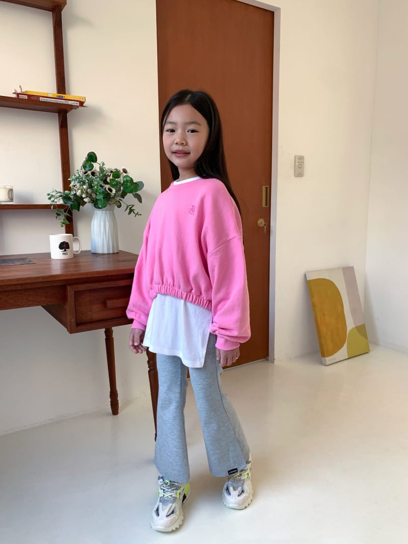 a-Market - Korean Children Fashion - #fashionkids - Crop Banding Sweatshirt - 6