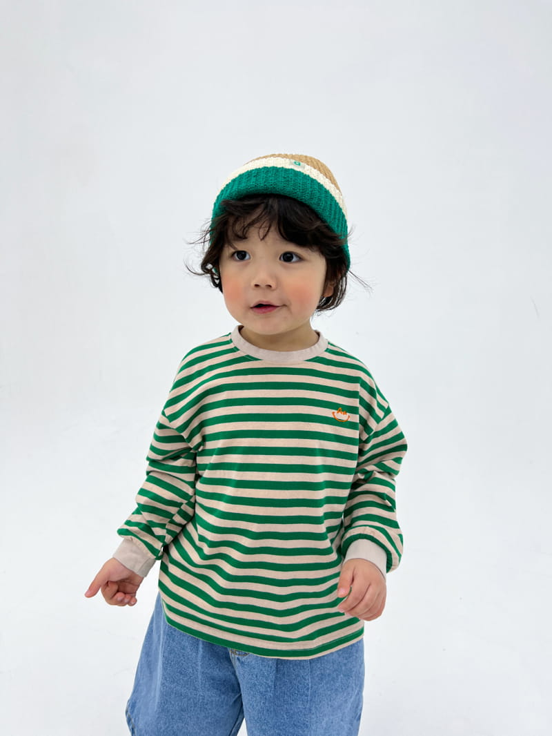 a-Market - Korean Children Fashion - #kidsshorts - Cozy Stripes Tee - 7