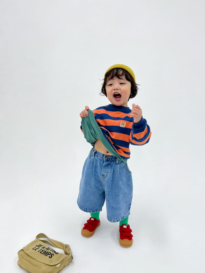 a-Market - Korean Children Fashion - #kidsshorts - Wrinkle Denim Shorts - 8